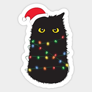 Have a Mediocre Holiday Human Funny Christmas Cat Sticker